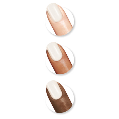 Sally Hansen Insta-Dri Nail Polish 113 White On Time Nail Samples