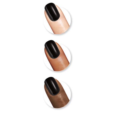 Sally Hansen Insta-Dri Nail Polish 573 Back to Black Nail Samples