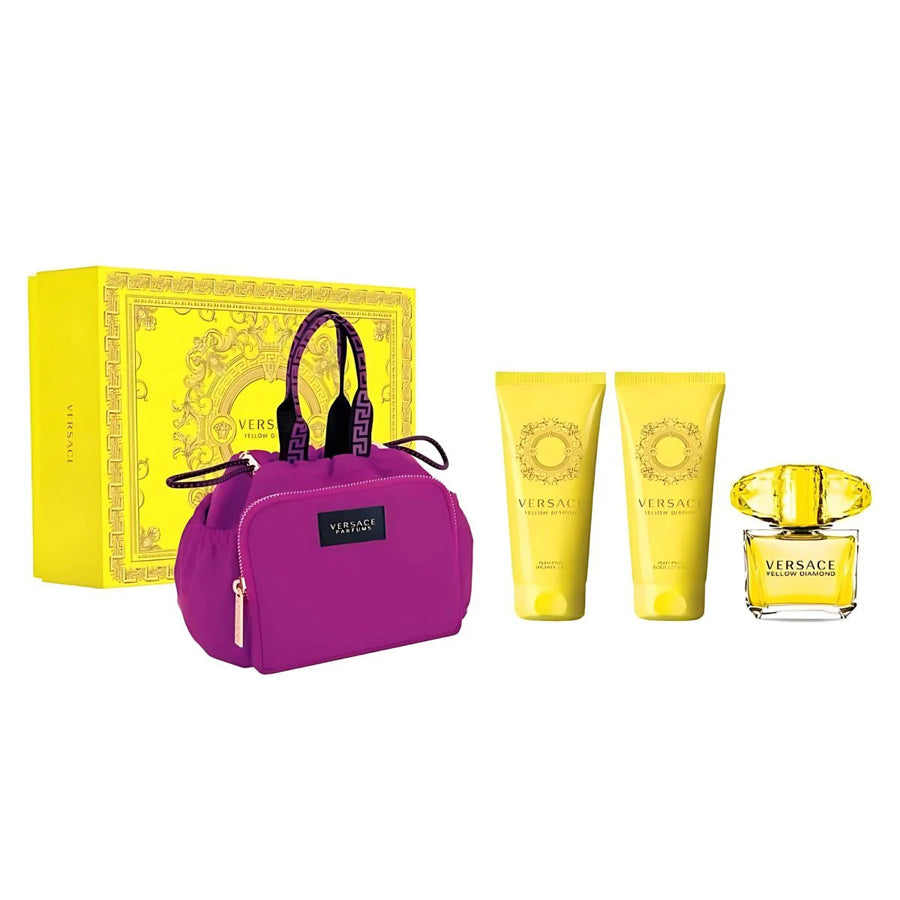 Versace Yellow Diamond Eau De Toilette 90ml Gift Set